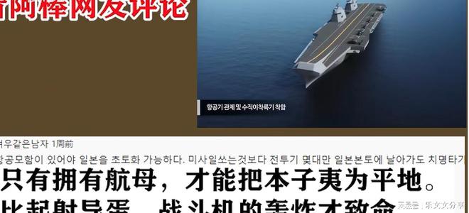计划造航母! 韩国网友, CN好像很害怕的样子! 谁也无法阻挡我们!(图4)