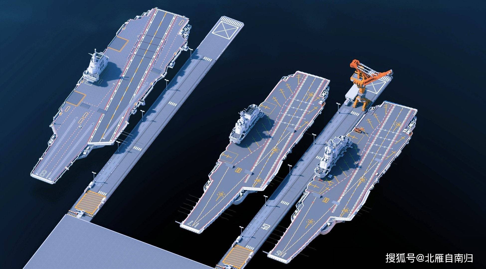 原创 世界主流航母对比图,大小吨位一目了然,福建舰已跃居第二(图21) 原创 世界主流航母对比图,大小吨位一目了然,福建舰已跃居第二(图21)